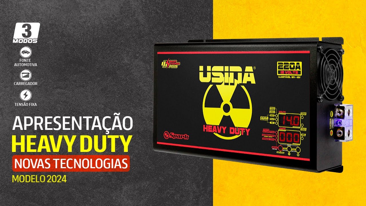 Apresentação e Teste - Usina HeavyDuty - 220A - Central de controle