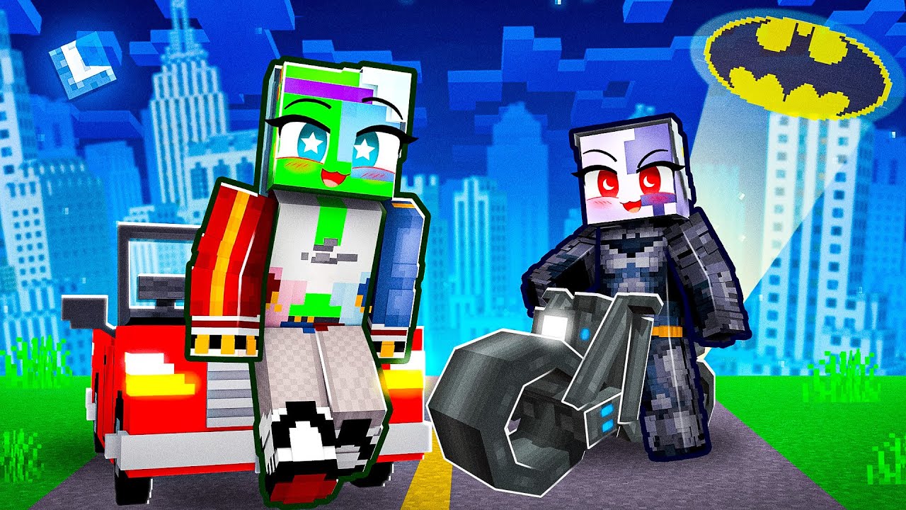 Lunar and Earth Become SUPERHEROES?! in Minecraft