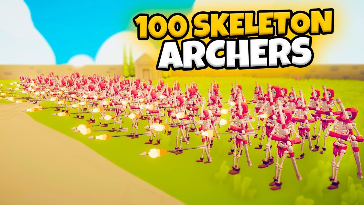 100 SKELETON ARCHERS VS EVERY FACTION | TABS UPDATE GAMEPLAY