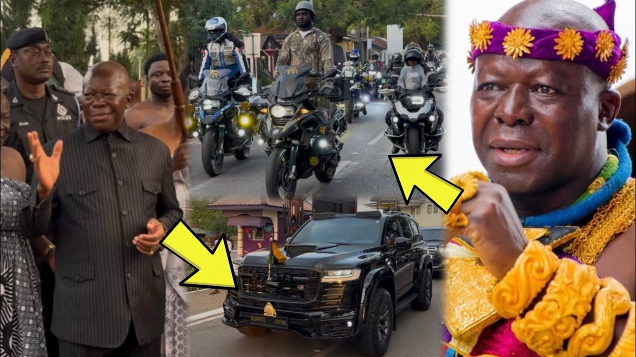 Beautiful😍How Accra Bikers & Asanteman Welcomes His Royal Majesty Otumfuo Osei Tutu||🔥🔥🔥