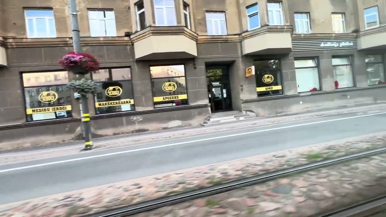 Liepaja from tram