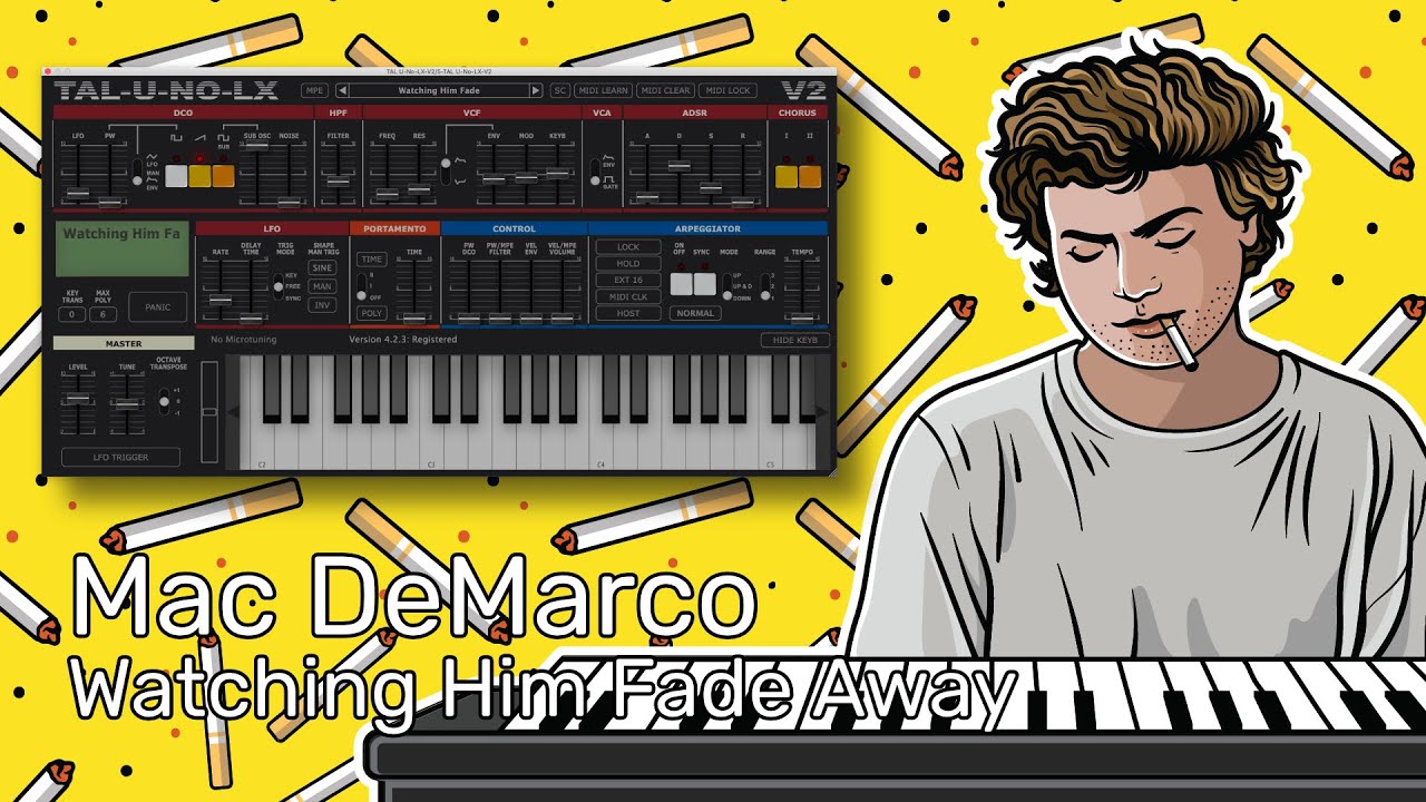 Mac DeMarco - Watching Him Fade Away (Instrumental Synth Remake)