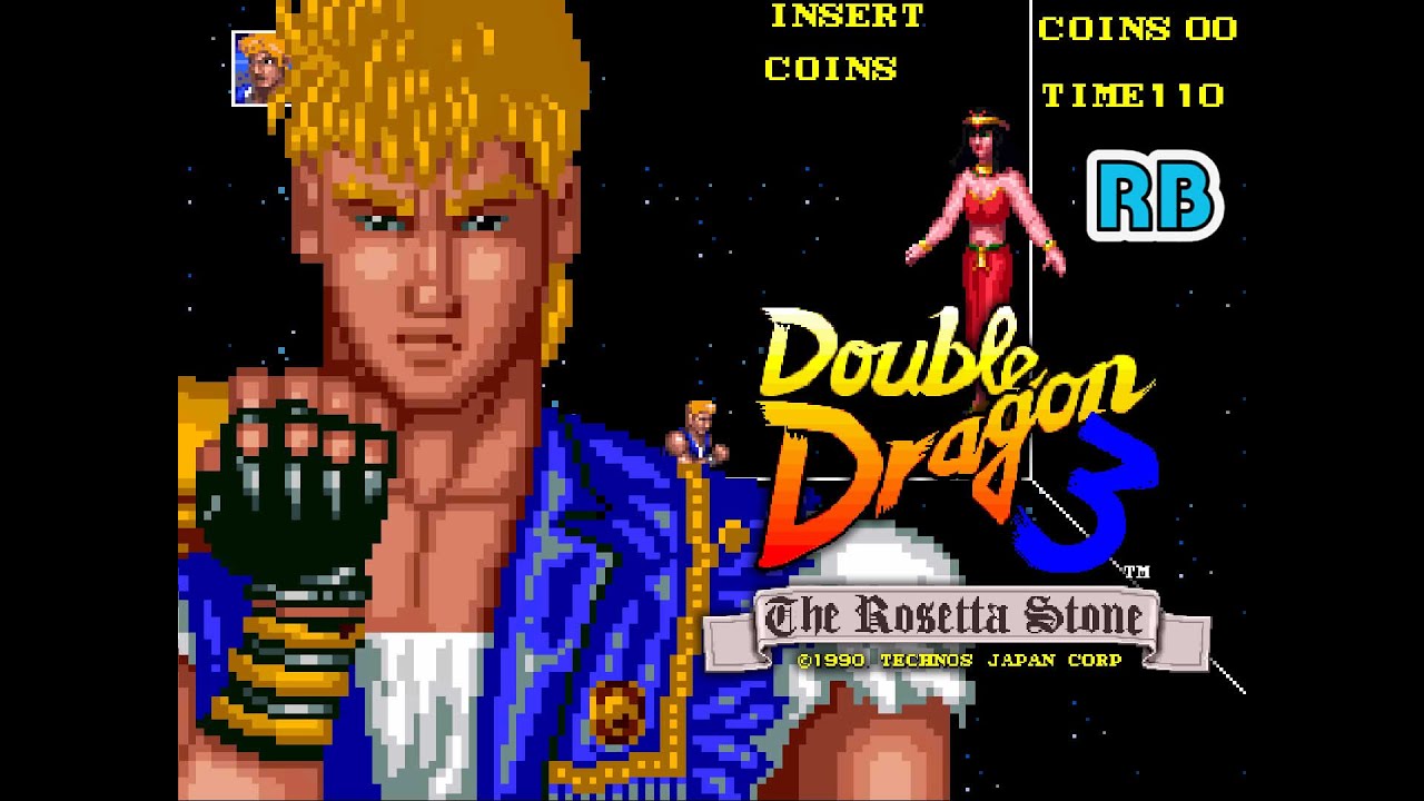 1990 [60fps] Double Dragon 3 (US) Speedrun 15m21s Billy ALL