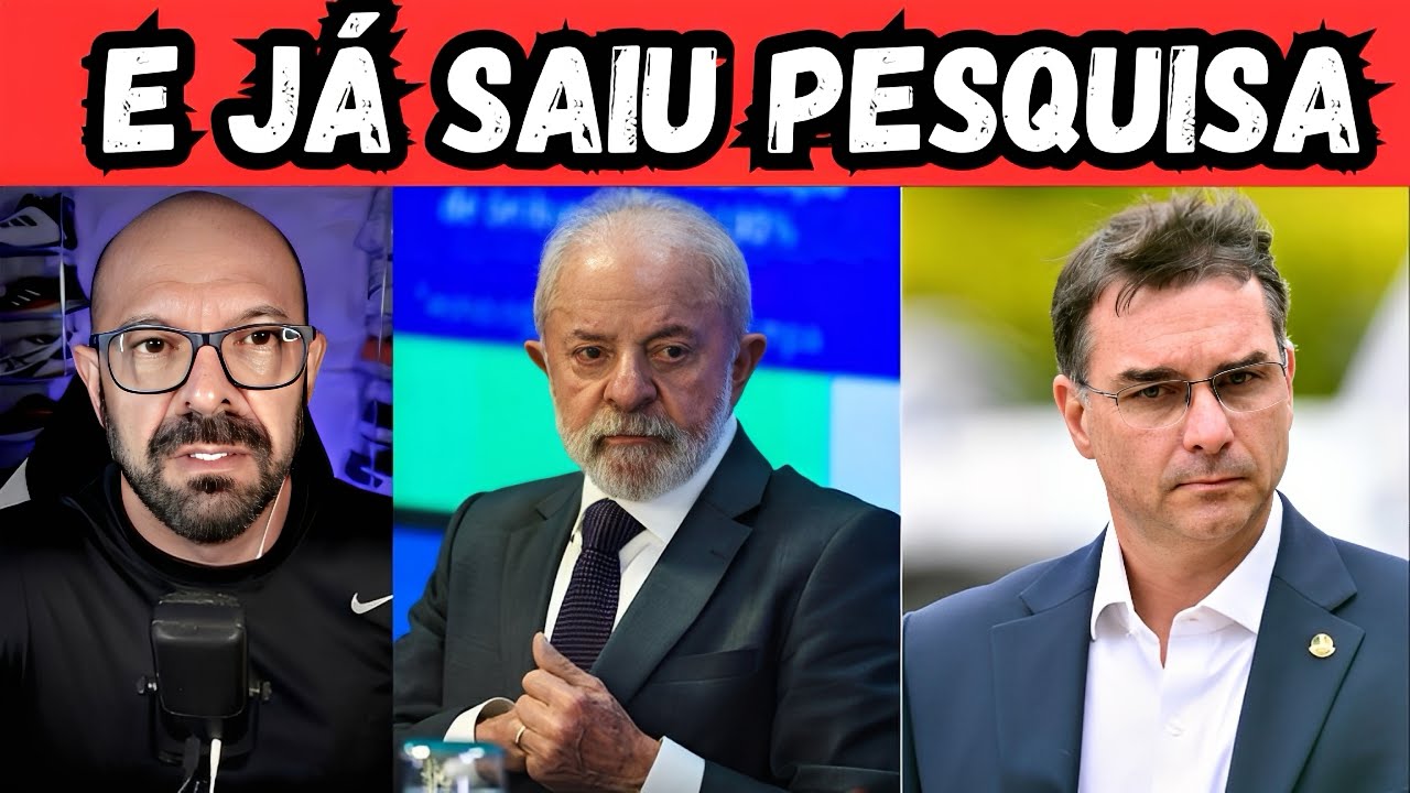 J&aacute; saiu pesquisa entre Lula e Fl&aacute;vio Bolsonaro.
