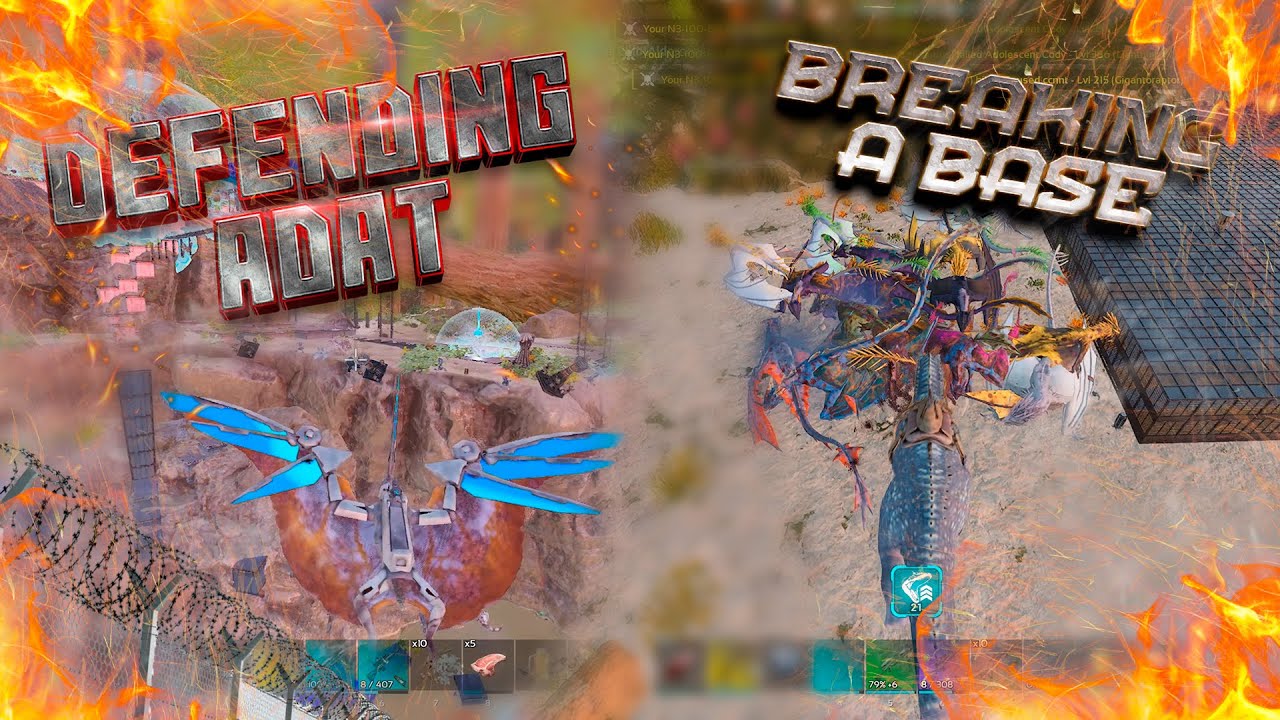 Solo Breaking/Meat Run a Astraeos Base & Helping ADAT Vs WDC In They Main Center! | ARK ASA OFI x1 |