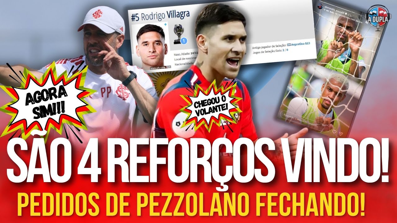 Inter: 🔴⚪ 🔥⚠️ MAIS UM REFORÇO ACERTADO! | QUEM É VILLAGRA! | ALERRANDRO A CAMINHO!