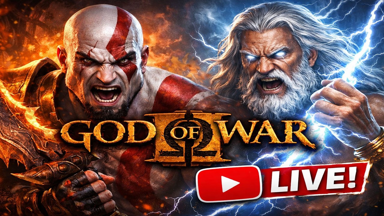 GOD OF WAR 2 | PC GAME LIVE 🔴 | #shortlive #shortsfeed