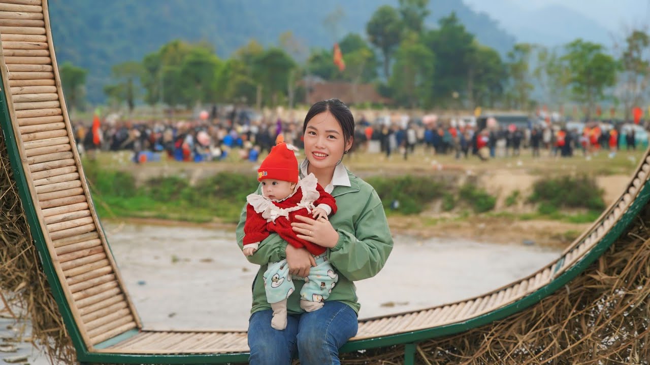Taking my daughter to the New Year festival and experiencing folk games