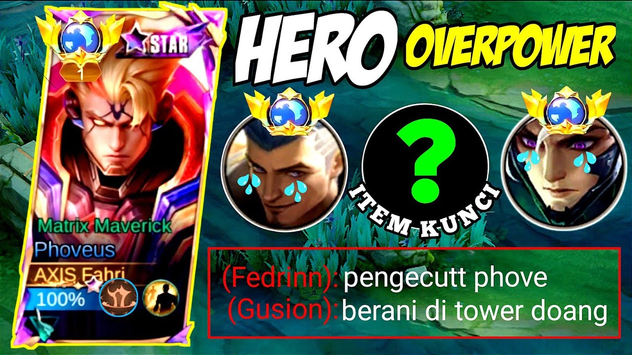 GIMANA CARA LAWAN HERO OP FREDRINN GUSION! ITEM INI KUNCI DARI KEMENANGAN! GLOBAL PHOVEUS GAMEPLAY