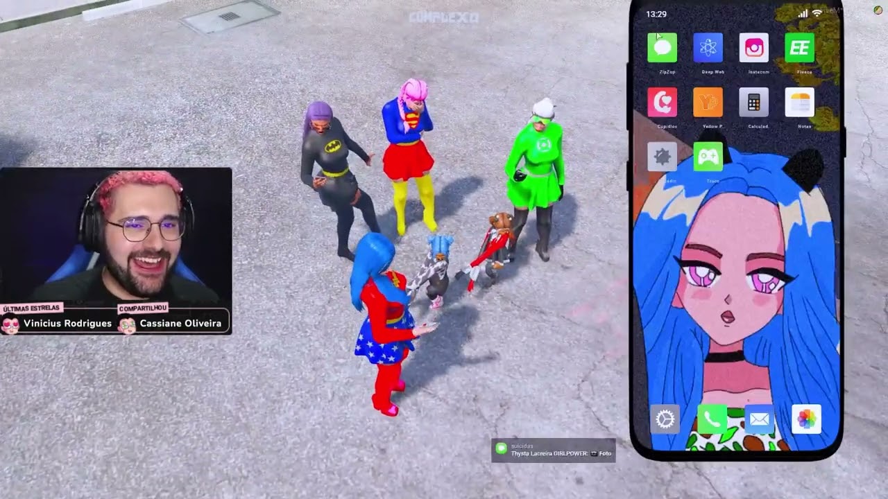 Batata, Pudim, Pandora e meninas brincando de SUPER PODEROSAS! 🤩 Park Tiffany GTA RP