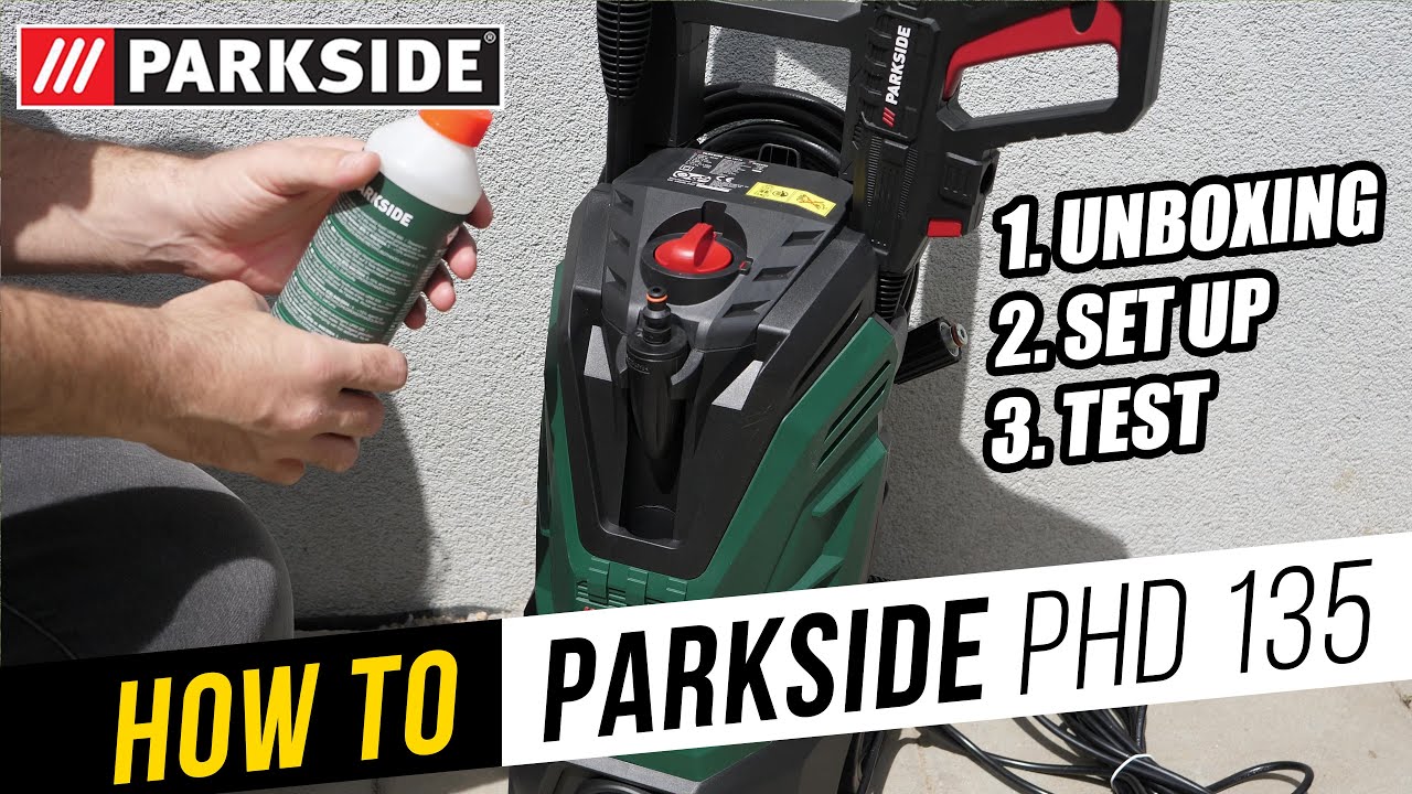 How To Use Parkside PHD 135 F5 Lidl Pressure Washer | unboxing, set up, test