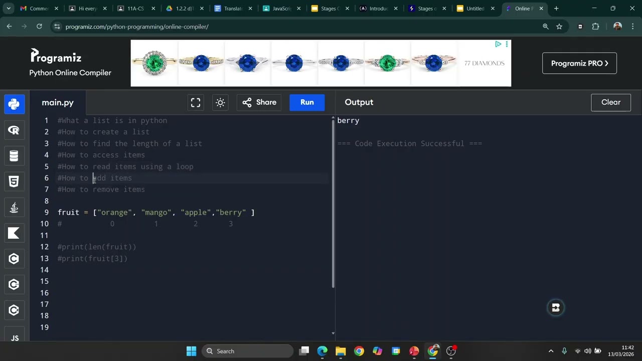 Python Lists for Beginners | Learn Lists in Python Step by Step