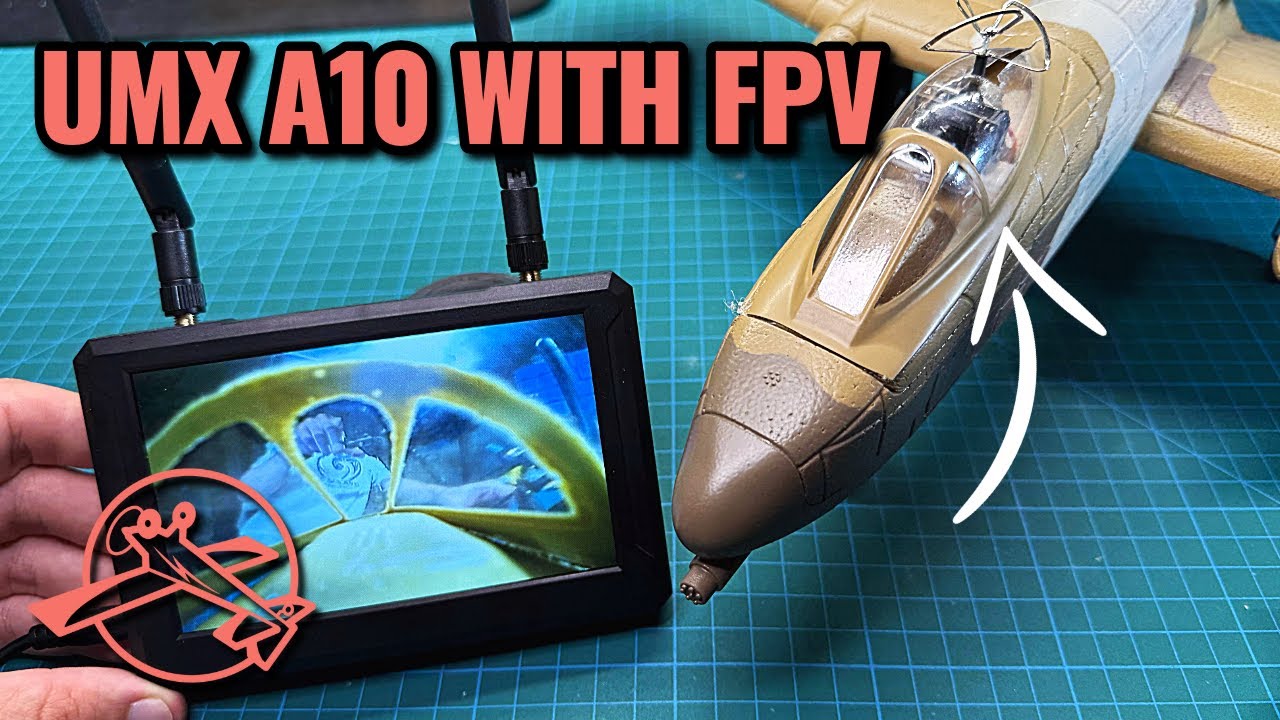 FPV Cockpit Mod on UMX A10 Thunderbolt II – INSANE First Flight!