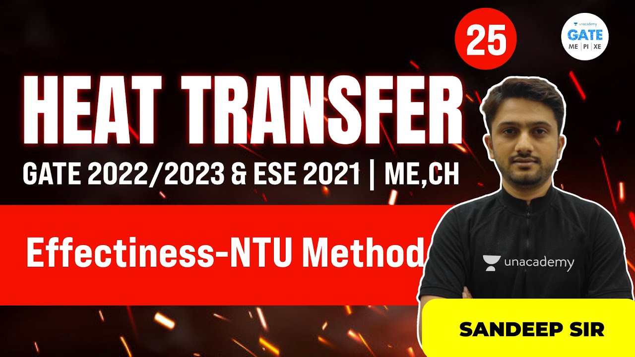 Heat Transfer | Effectiveness NTU method | GATE 2022 | ESE 2021