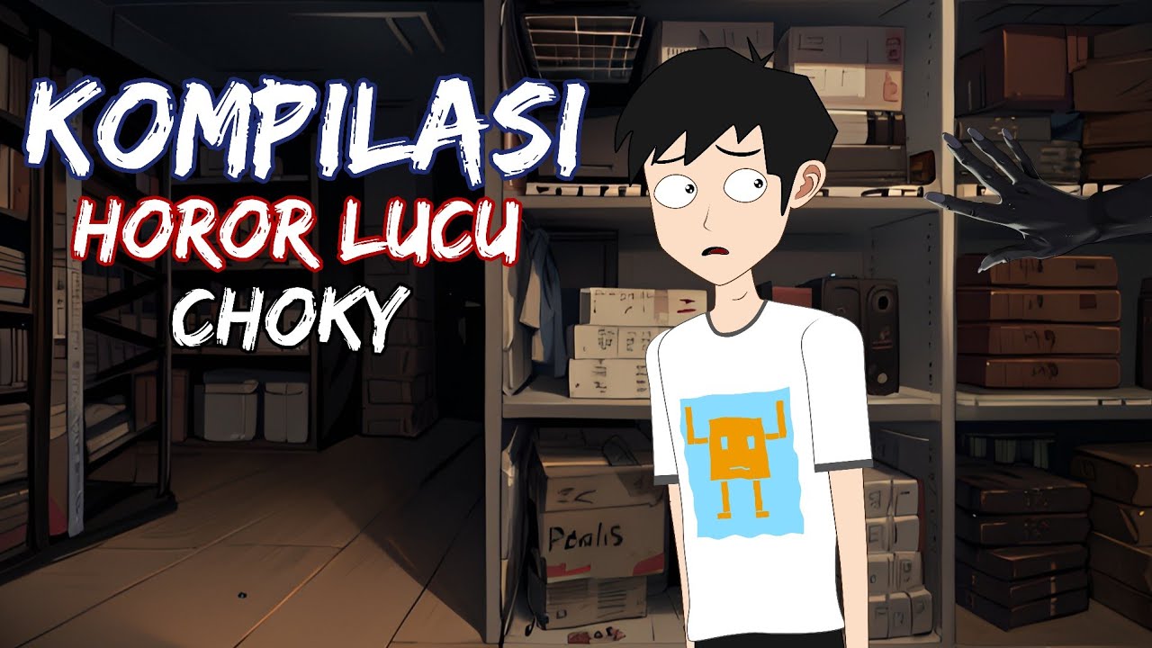 Kompilasi Horor Lucu Coky #HORORMISTERI Kartun Hantu, animasi horor
