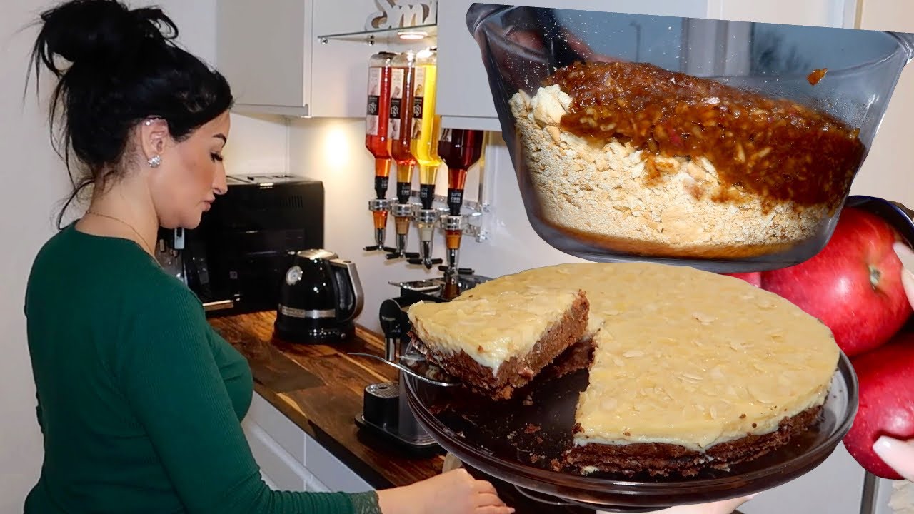 استمتع بألذّ حلوة التفاح لا دقيق,لا فران،لابيض لا زيت Apple cake