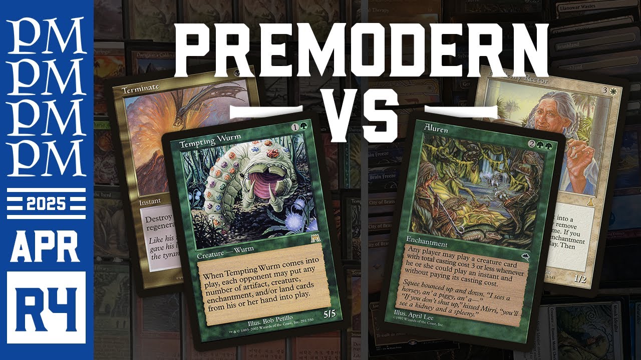 Jund Wurm vs 4c Aluren Combo - Round 4 - April 2025 Premodern Tournament