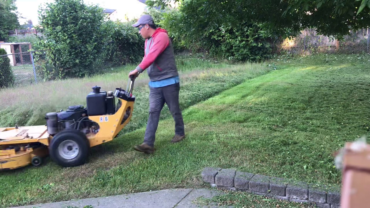 Hustler  37 walk behind mower first generation