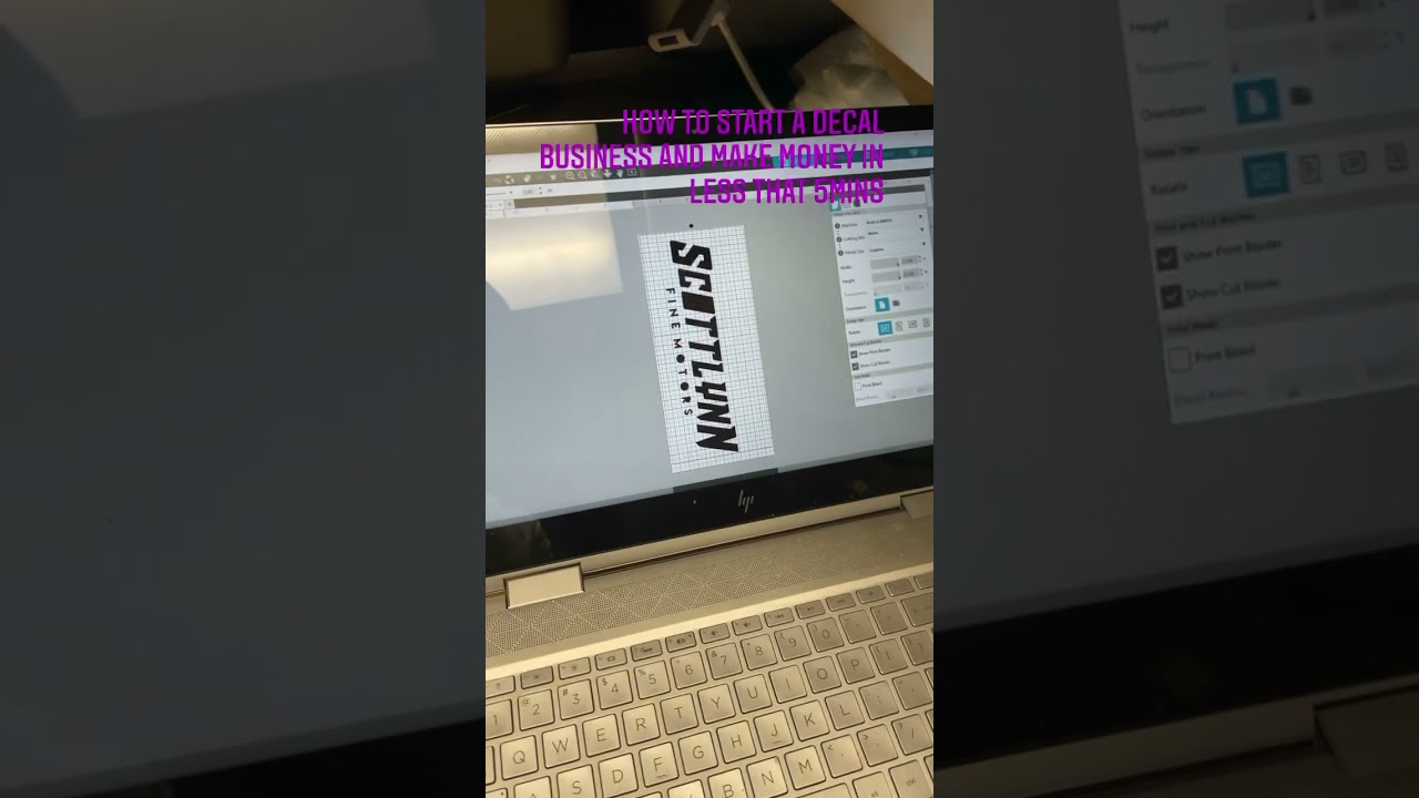 How to start a decal Business using a vinyl cutter #shorts