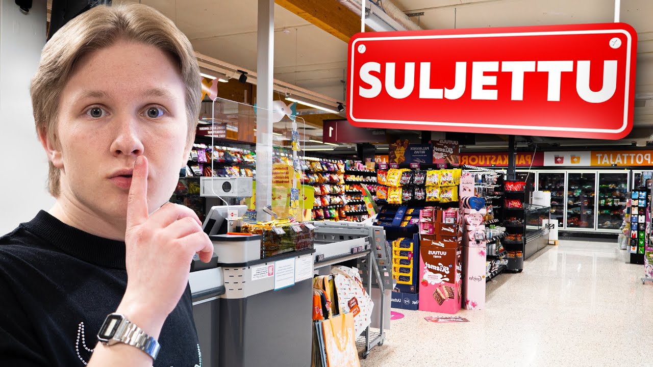 YÖTÄ SULJETUSSA KAUPASSA