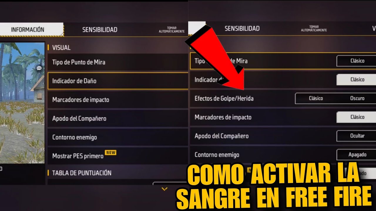 COMO ACTIVAR EL EFECTO DE LA SANGRE EN FREE FIRE EN 2026 ✅