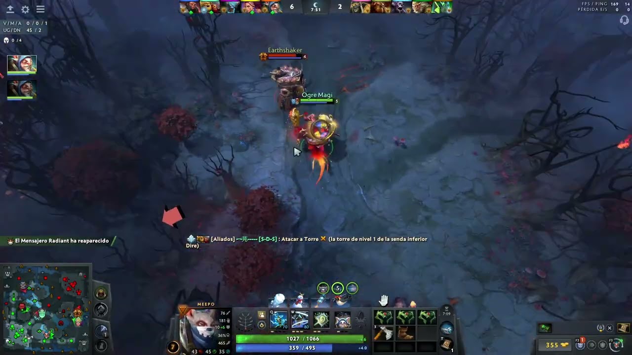 Meepo Dota 2 5000 mmr full gameplay