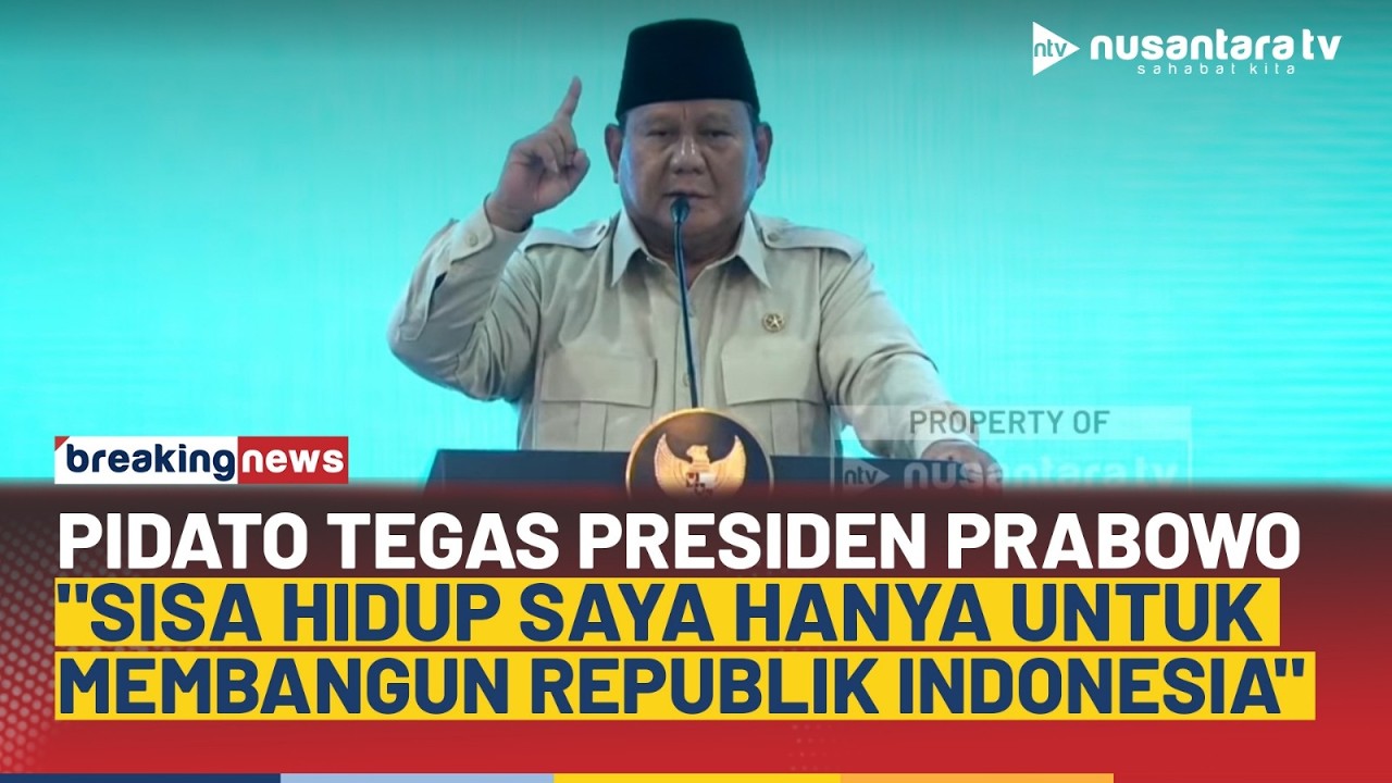 Pidato Presiden Prabowo di Peresmian SPPG & Gudang Ketahanan Pangan: Saya Siap Mati Untuk Republik