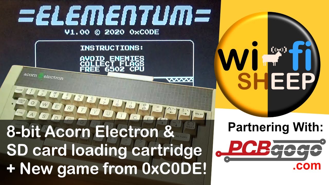Acorn Electron SD ELKSD-64 Cartridge + New game from 0xC0DE