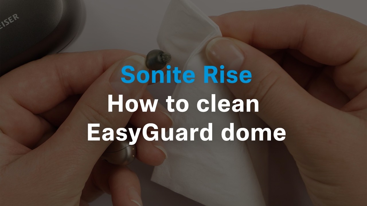How to clean your Sonite Rise EasyGuard dome | Sennheiser