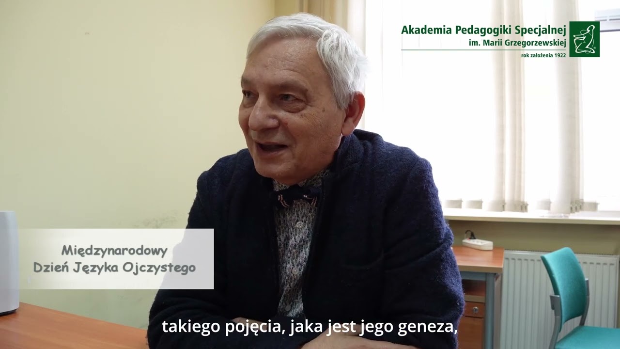 Prof. Śliwerski - Dzień Języka Ojczystego w Akademii Pedagogiki Specjalnej im. Marii Grzegorzewskiej