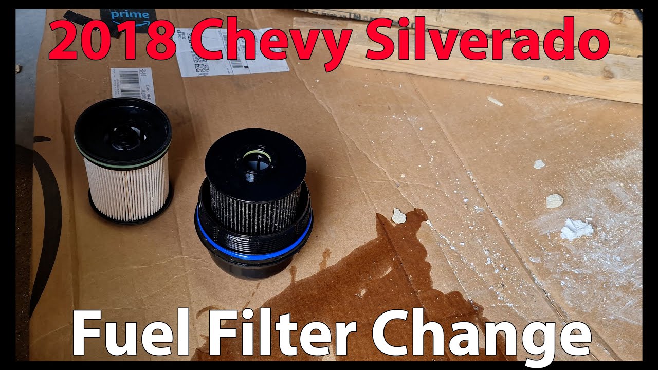 2018 Chevrolet Silverado 3500HD Fuel Filter Change