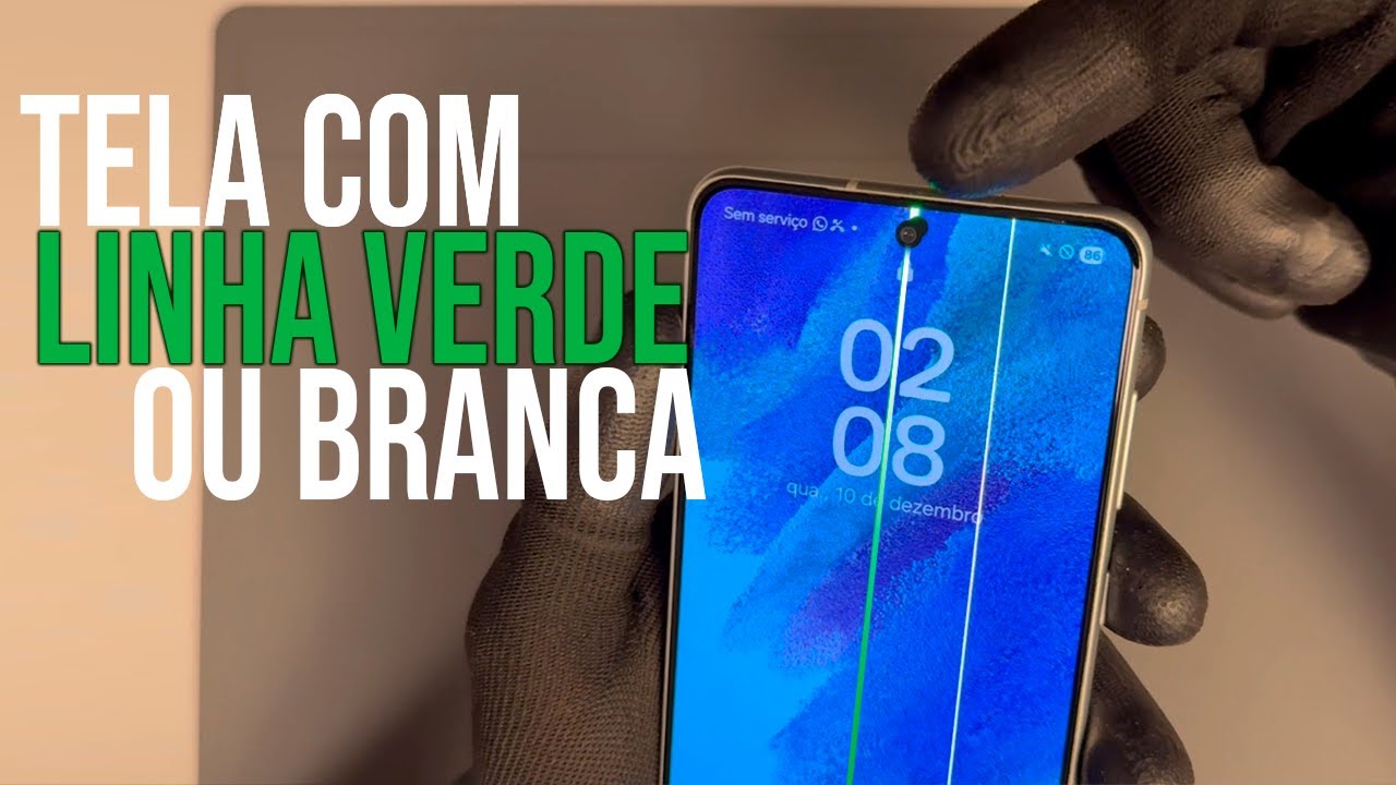 TELA COM LINHA VERDE OU LINHA BRANCA [TROCA DE TELA]