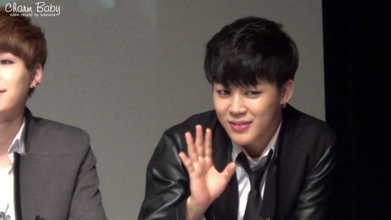 140309 신촌 팬사인 귀여운 지민 O(∩_∩)O BTS jimin
