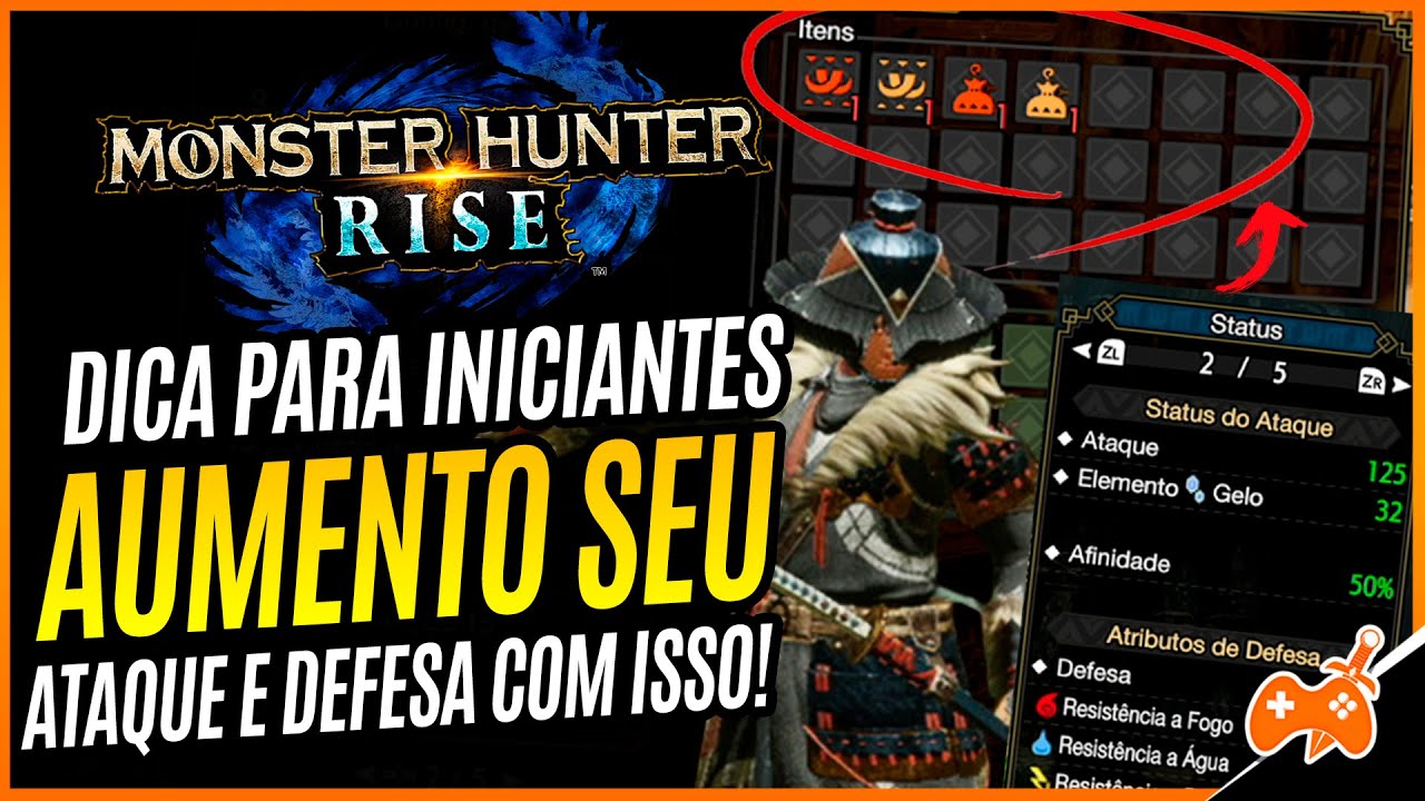 Monster Hunter Rise | Aumente seu ATAQUE e DEFESA! Amuletos e Garra de Poder e de Armadura [Dicas]