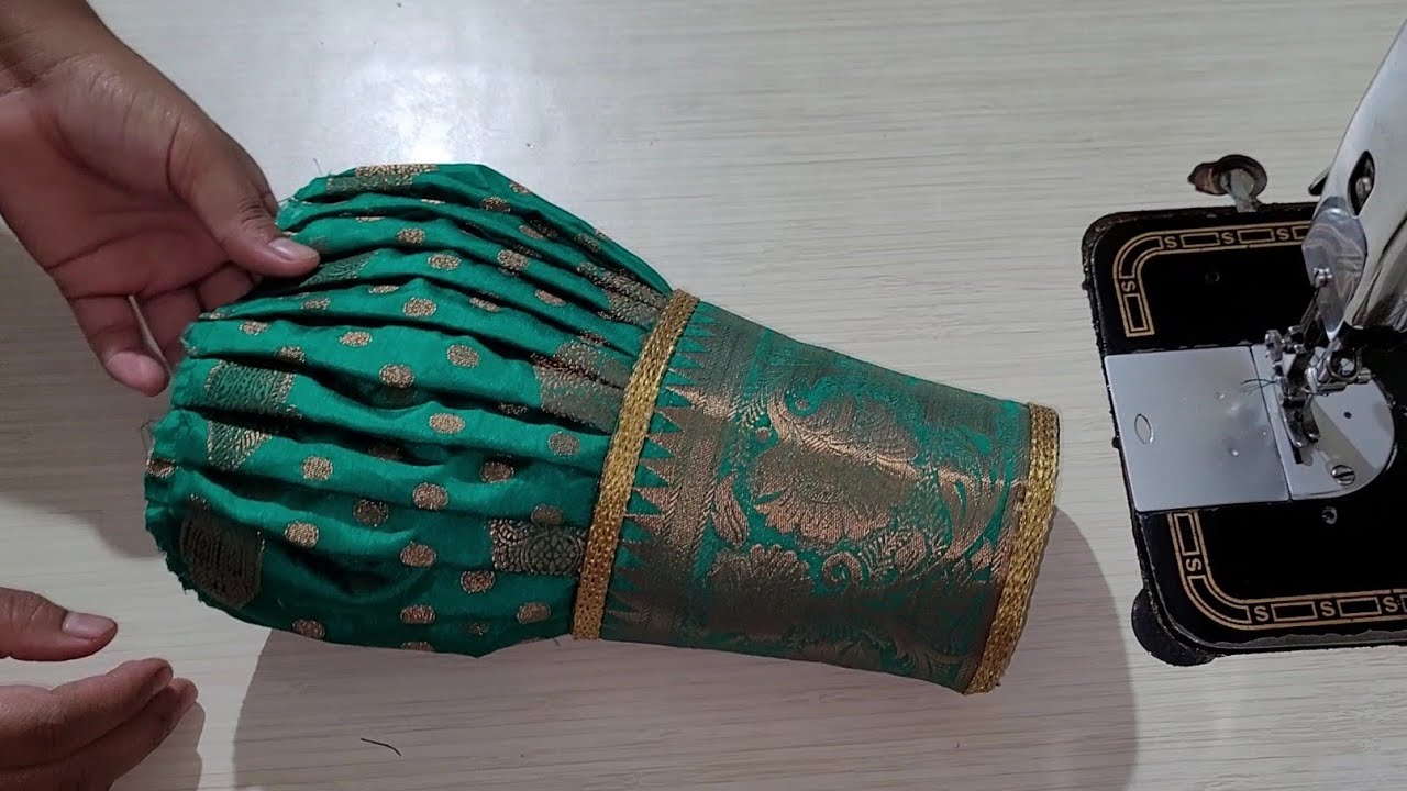 Beautiful paithani blouse designer puff sleeve design | Simple and easy method of stitching