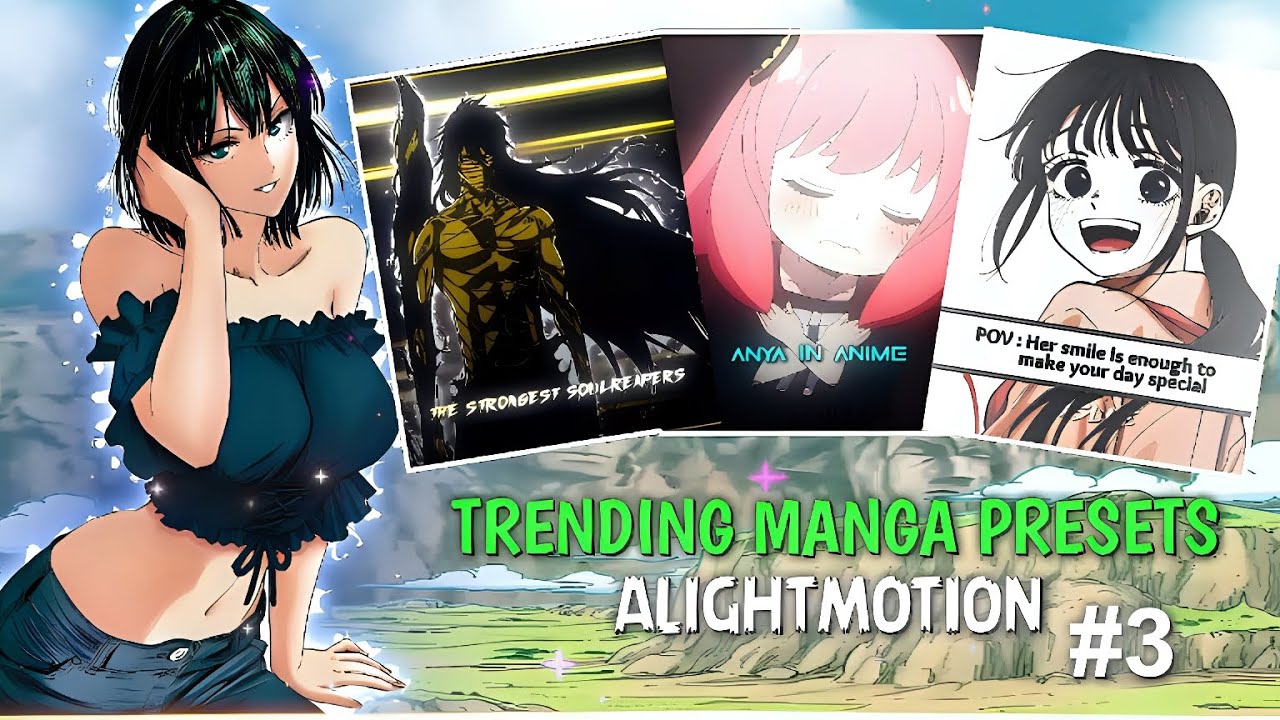Trending manga edits - Alightmotion preset [Xml +cc +Material's]#3