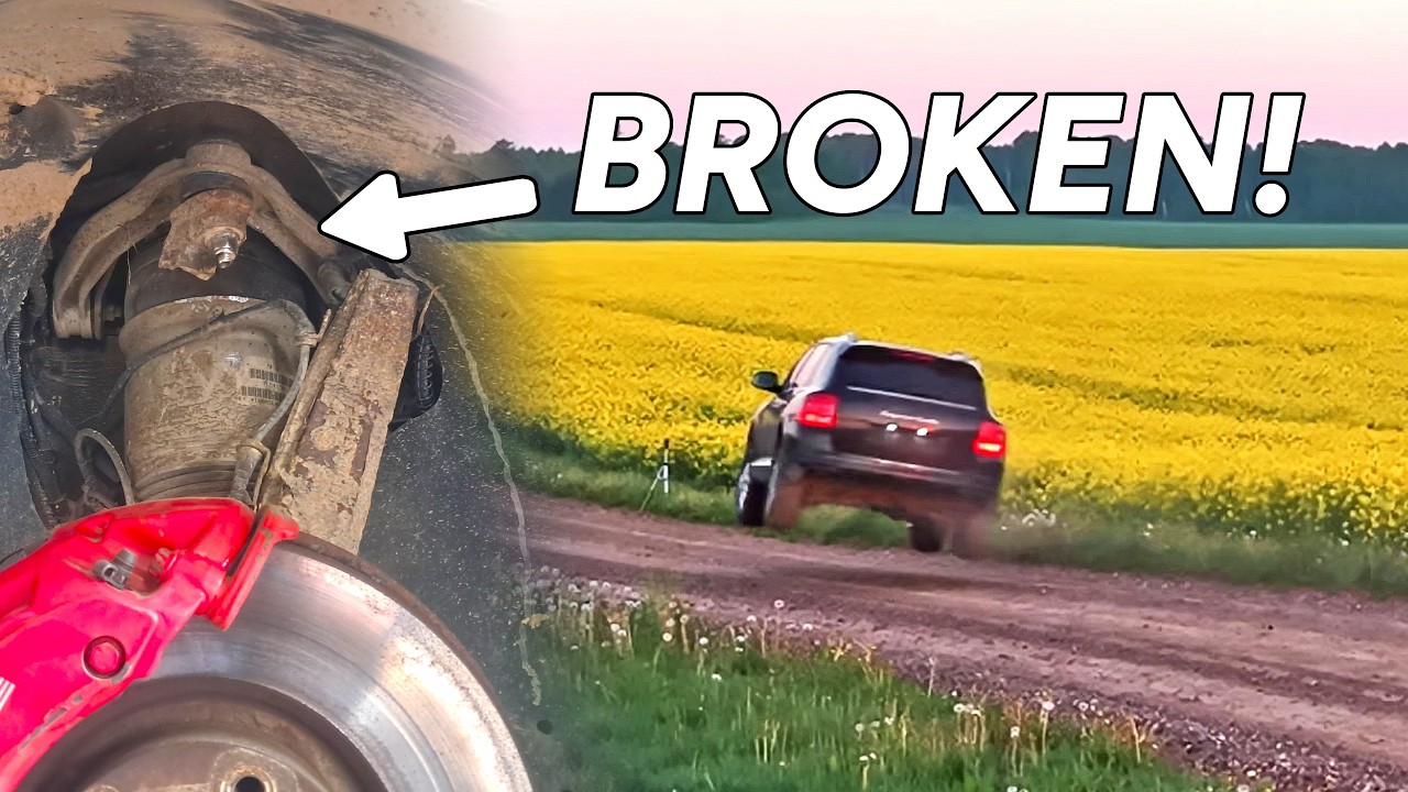 Porsche Cayenne Suspension BREAKS Over a Small Jump