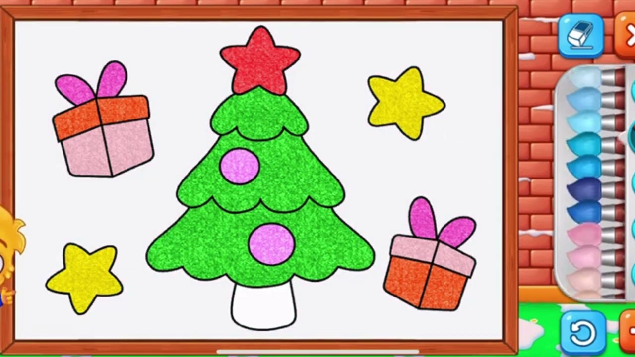 Coloring a Christmas Tree 🎄 Relaxing for Kids and Adults #coloring #painting #art #christmastree