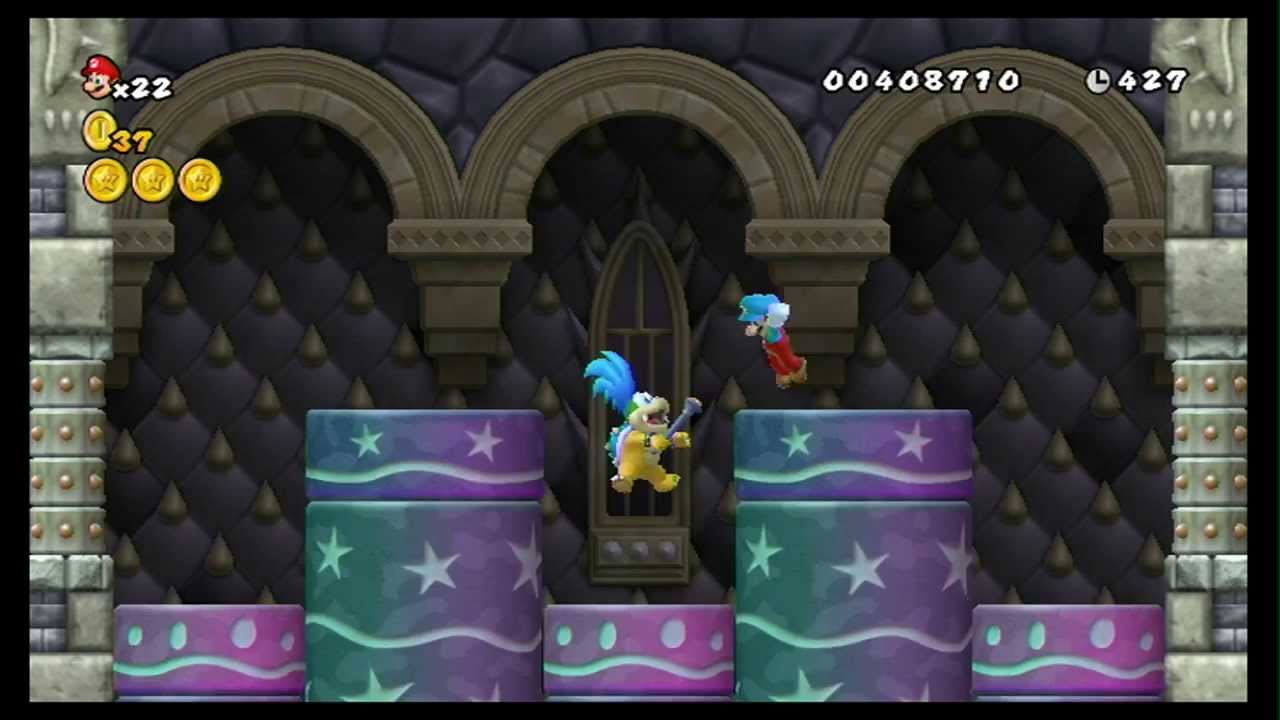 New Super Mario Bros. Wii 100% Walkthrough Part 2 - World 1 (1-4,1-5,1-6, 1-C) All Star Coins