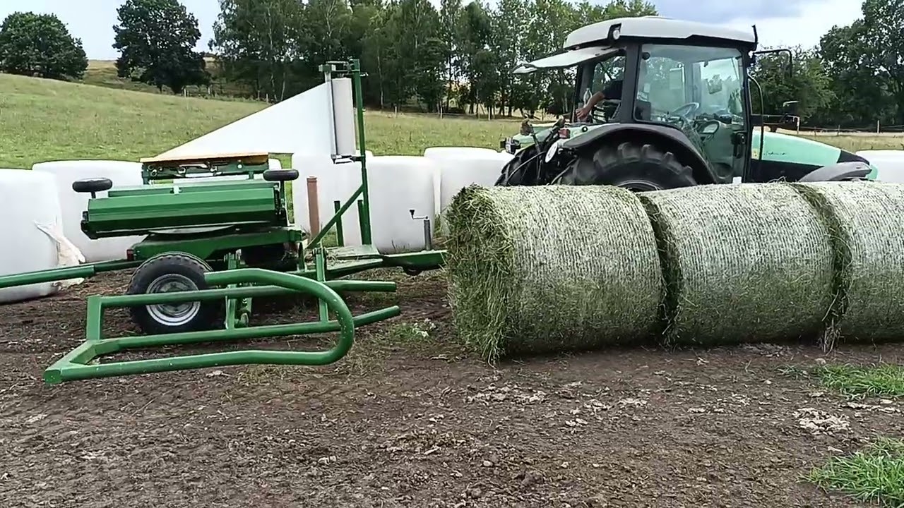 Szeregowe owijanie bel u GR Kucharscy 👍😁