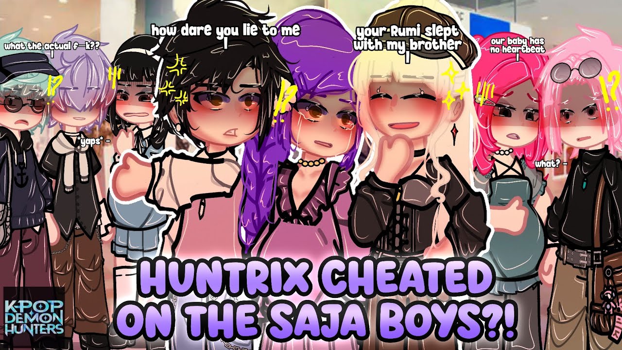 HUNTRIX Cheat On The SAJA BOYS! || KPOP Demon Hunters || Pregnancy AU || Ships || Part 3/? | Gacha