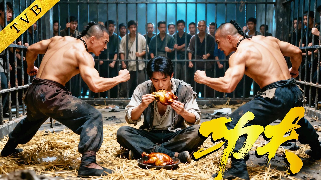 獄霸想給新人下馬威，沒想到對方是隱藏高手，當場秒殺全場！ ⚔️ Kung Fu | 鐵拳英雄 #陳展鵬 #唐詩泳 #陳山聰 #姚子羚