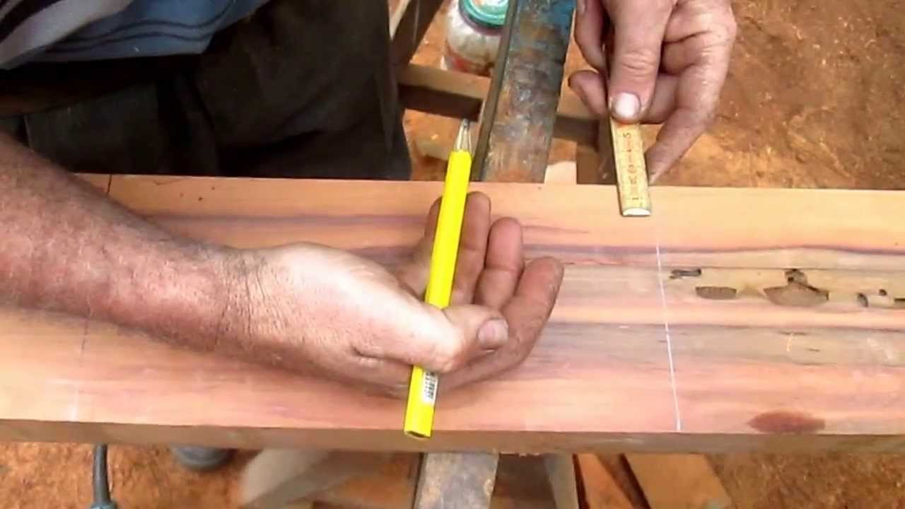 Como fazer Gabarito para Emenda  Mão de Amigo para Vigota de 15 cm. Carpintaria Capiau