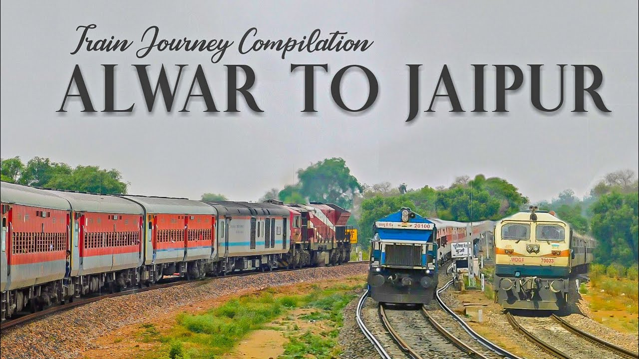 Alwar to Jaipur Journey Compilation Behind Celebrity Loco | Train Journey | Indian Railways !!!