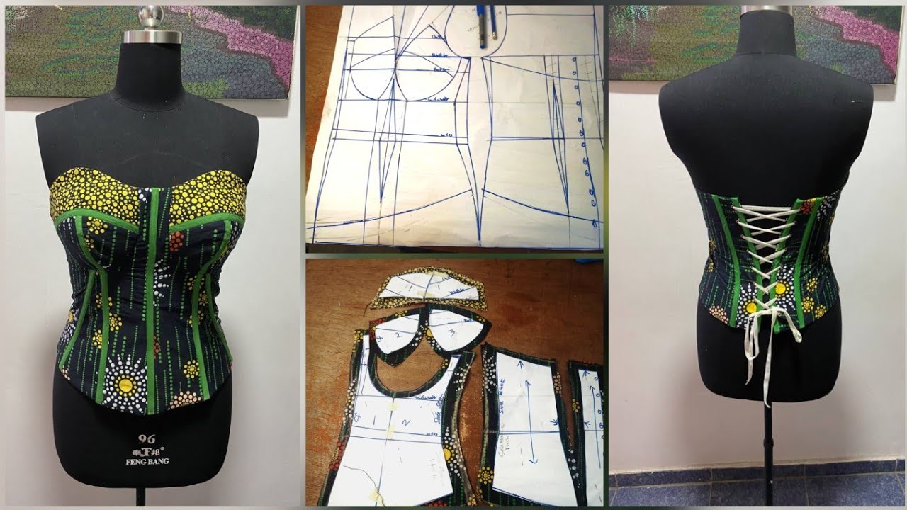 How to Draft a cup corset pattern #corset #patterndrafting #nataliebray