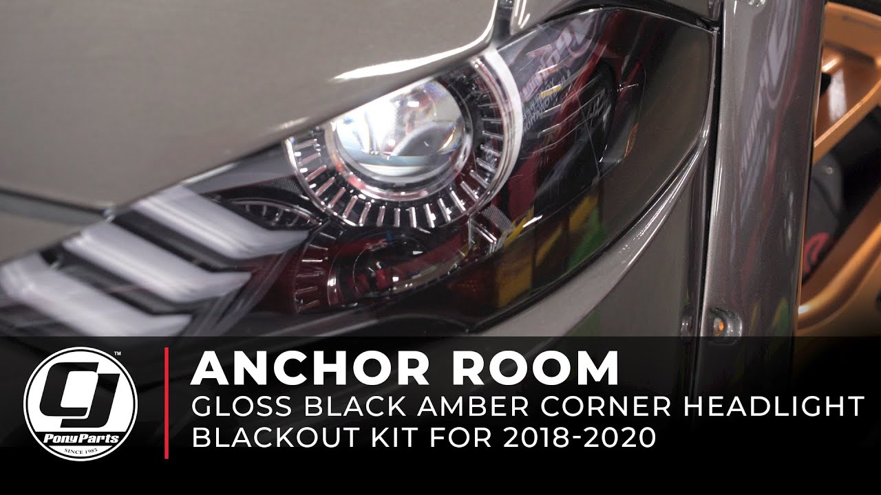 2018-2023 Mustang Install | Anchor Room Headlight Blackout Kit