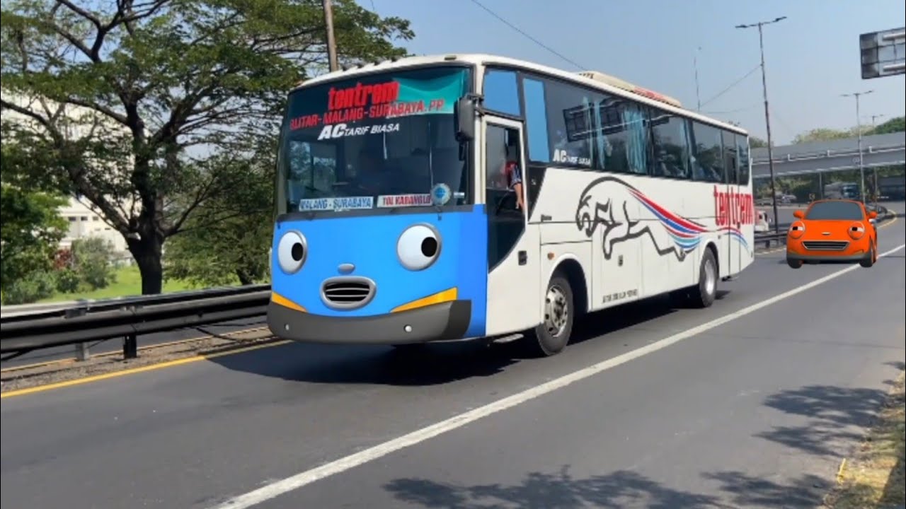 Pertunjukan Truk Tangki, Truk Kontainer Besar, Bus Telolet Mirip,Truk Besar, Frank Teman Tayo