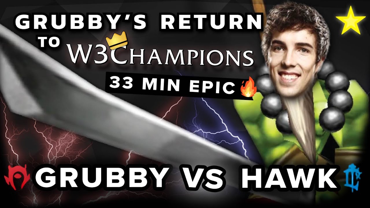 11 Hero Kills - 33 Minute EPIC MATCH - @FollowGrubby returns to W3Champions!