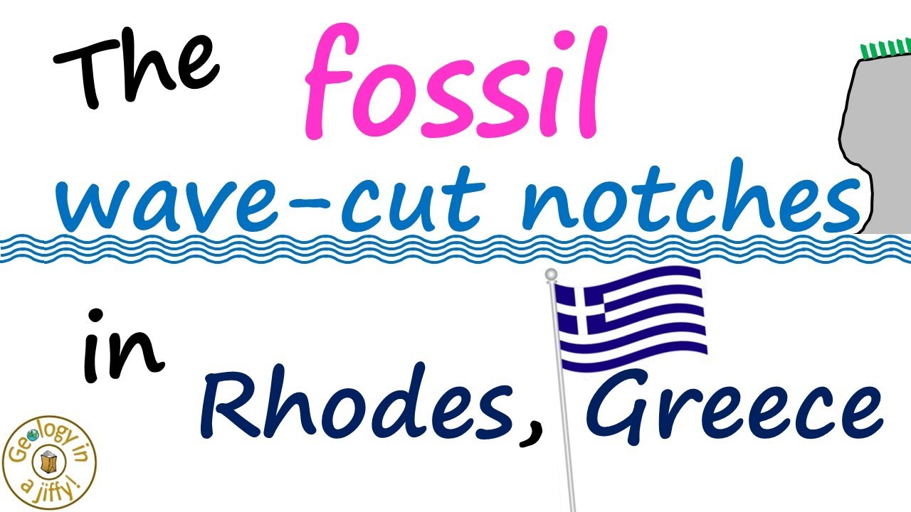 Ancient wave-cut notches in Rhodes, Greece