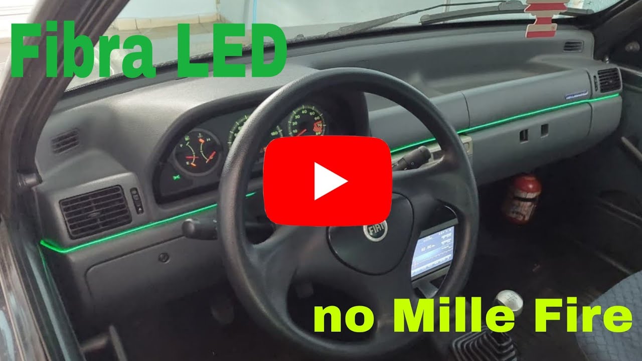 Fibra de LED no painel do Mille Fire!! | Heber Spina